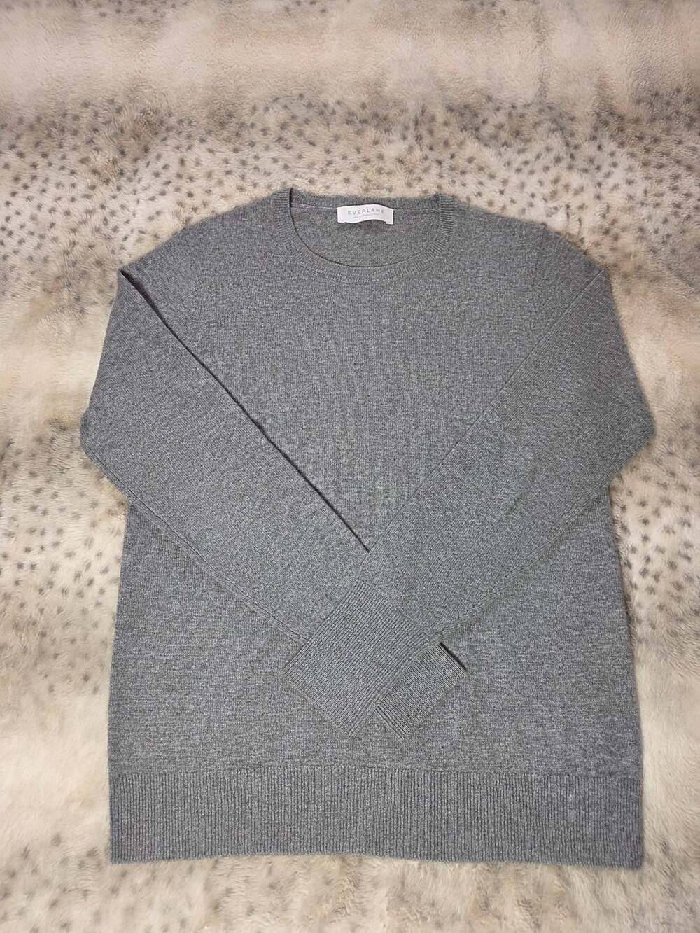 Everlane 100% Cashmere Women's Crewneck Sweater Gray Size Small